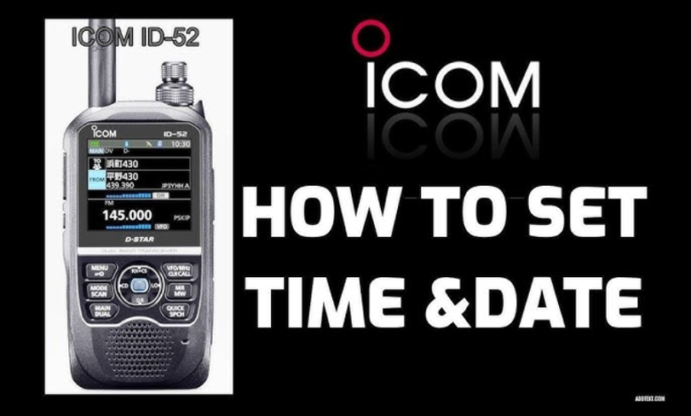 why is icom id-52 one hour behind